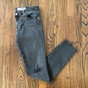 AG Adriano Goldschmied Women’s 28R The Legging Ankle Super Skinny Vintage Black